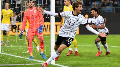 Thomas Müller jubelt nach seinem Treffer