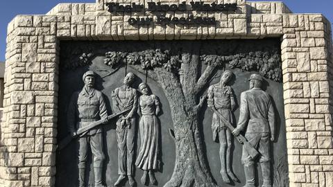 Denkmal zur Erinnerung an den von deutschen Kolonialtruppen begangenen Verbrechen an den Herero und Nama.