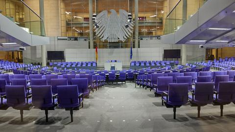 Blick in den Bundestag.