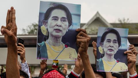 Prozessbeginn gegen Aung San Suu Kyi in Myanmar (dpa)