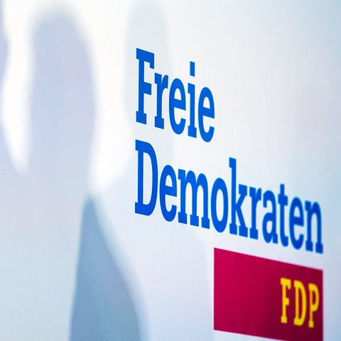 FDP-Schriftzug an einer Wand