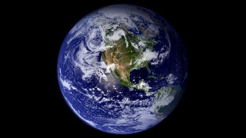 Sicht aus dem Weltraum auf die Erde (picture alliance / dpa)
