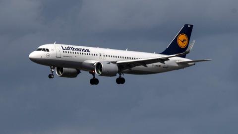 Maschine der Fluggesellschaft Lufthansa im Landeanflug (dpa)