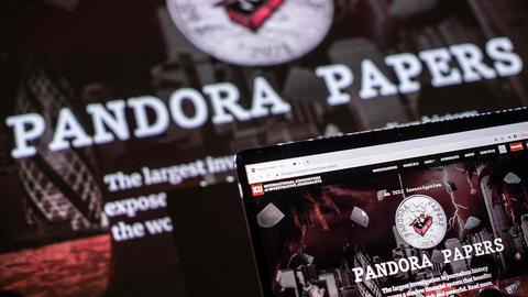 Logo von Pandora Papers (AFP)