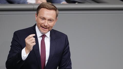 Bundesfinanzminister Christian Lindner im Bundestag (dpa)
