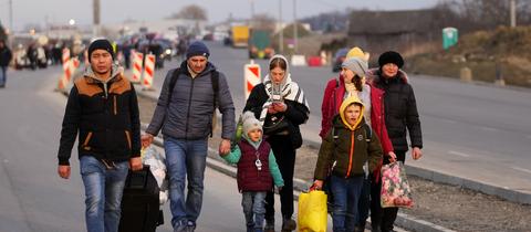 Ukrainische Flüchtlinge in Polen (dpa)