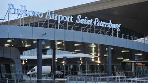 Der Flughafen Pulkowo in St. Petersburg (Archivbild) (picture alliance / dpa)