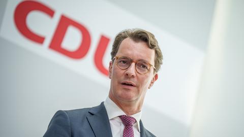 NRW-Ministerpräsident und CDU-Spitzenkandidat Hendrik Wüst. (dpa)