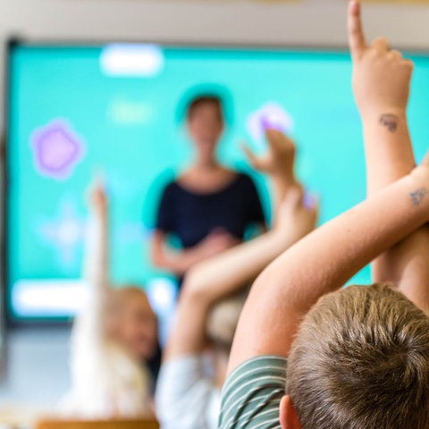 Unterrichtsstunde an einer Grundschule. (dpa)