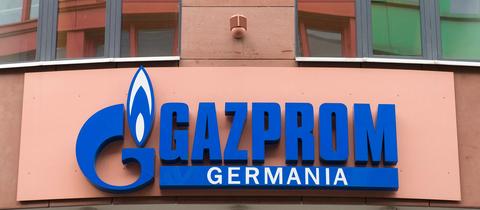 Das Logo von Gazprom Germania (AFP)