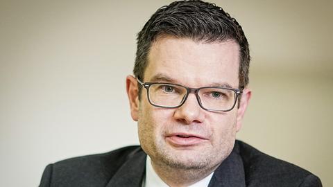 Marco Buschmann bei einem Interview mit der Nachrichtenagentur dpa in Berlin. (dpa)