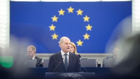 Scholz im EU-Parlament