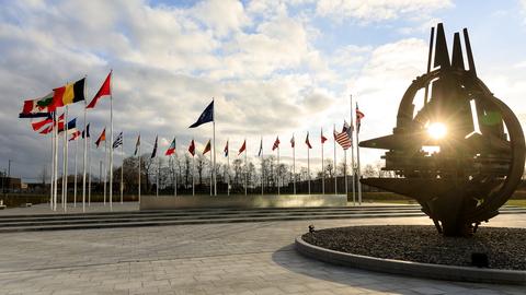 Das Hauptquartier der NATO in Brüssel.  (dpa)