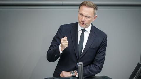 Christian Lindner spricht im Deutschen Bundestag 