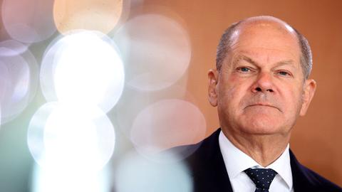 Bundeskanzler Olaf Scholz im Kanzleramt in Berlin