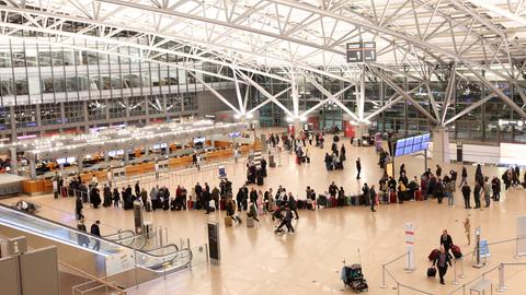 Der Flughafen in Hamburg