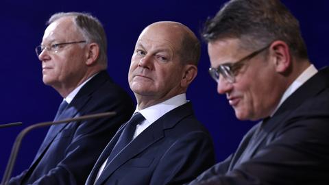  Stephan Weil, Olaf Scholz und Boris Rhein