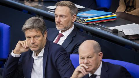 Robert Habeck, Christian Lindner, Olaf Scholz