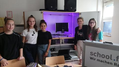 Die Radiomacher der I. E. Lichtigfeld-Schule Frankfurt 