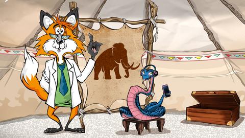 Fuchs Fox und Schlange Polly im Wunderwigwam