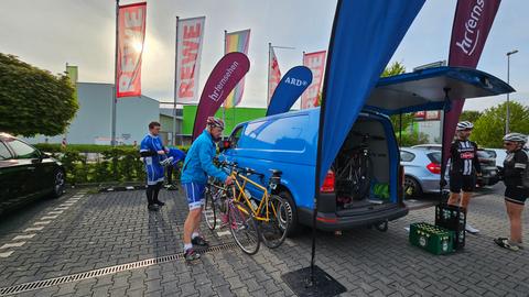 Vor dem Start der 31. ARD - Radmeisterschaft