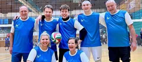 Das Volleyball Team des hr