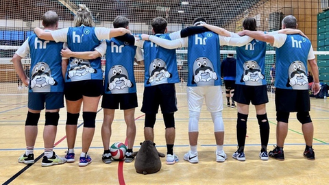Das Volleyball Team des hr