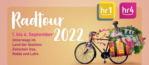Grafik: hr1 hr4 Radtour 2022