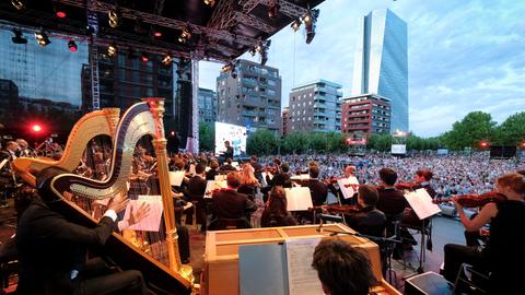 Das hr-Sinfonieorchester beim Europa Open Air 2017.