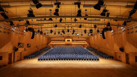 hr-Sendesaal (2020) – Zuschauerraum frontal