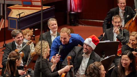 Tobias Kämmerer bei "Christmas all over the world" 2022 in der Alten Oper Frankfurt.