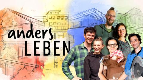 Keyvisual – die Reihe „Anders leben“ ist ab sofort in der ARD Mediathek abrufbar.