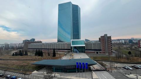 Das Gebäude der EZB in Frankfurt.