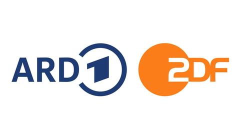 Das Logo von ARD und ZDF