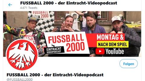 Die Seite von Fußball 2000 bei Twitter