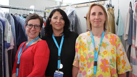 Silke Wetzel, Sanda Bonrad und Ilse Hammerschmidt