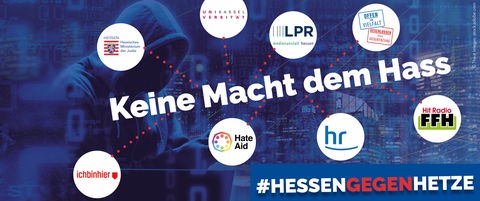 Das Logo der Aktion #KeineMachtDemHass