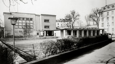 Das erste Funkhaus des Hessischen Rundfunk in der Eschersheimer Landstraße in Frankfurt.