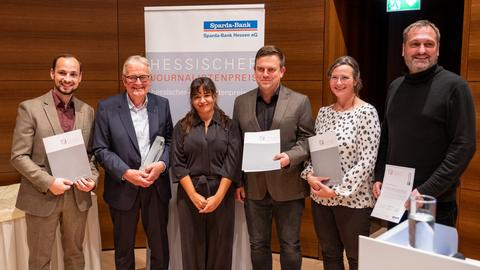 Preisträgerinnen und Preisträger des Hessischen Journalistenpreises 2024