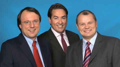 Frank Freiberger, Frank Böhm, Thomas Hütsch (von links)