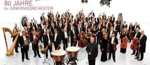 Plakat zum 80. Jubiläum des Sinfonieorchesters