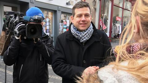 Moderator Philipp Engel im Interview