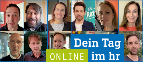 Collage der teilnehmenden hr-Hosts