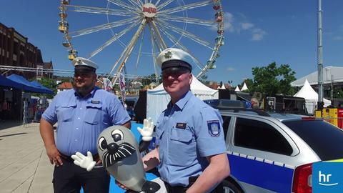 Onkel Otto kommt an auf dem Hessentag in Bad Hersfeld.