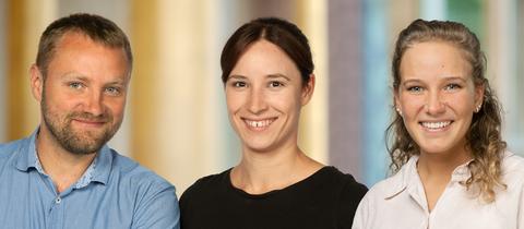 Johan Helmer Hein, Daniela Knopf und Leandra Hitzel (von links nach rechts)