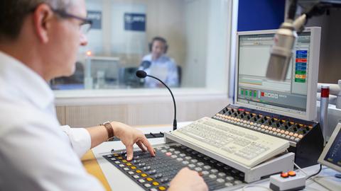 Arbeiten im hr-Studio Wiesbaden