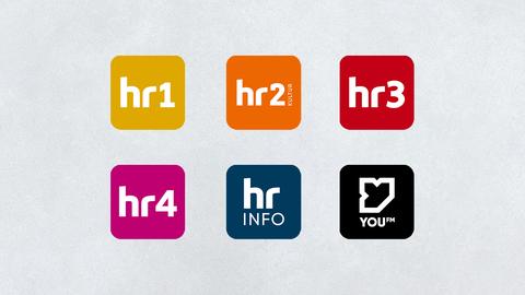 Welche Radioprogramme gehören zum Hessischen Rundfunk: hr1, hr2, hr3, hr4, hr-info, YOU FM