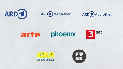 Logos aller Sender, für die der hr produziert